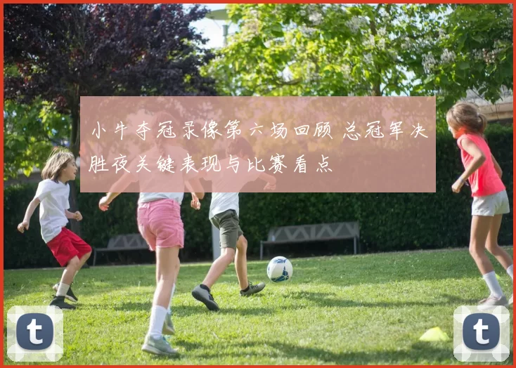 小牛夺冠录像第六场回顾 总冠军决胜夜关键表现与比赛看点